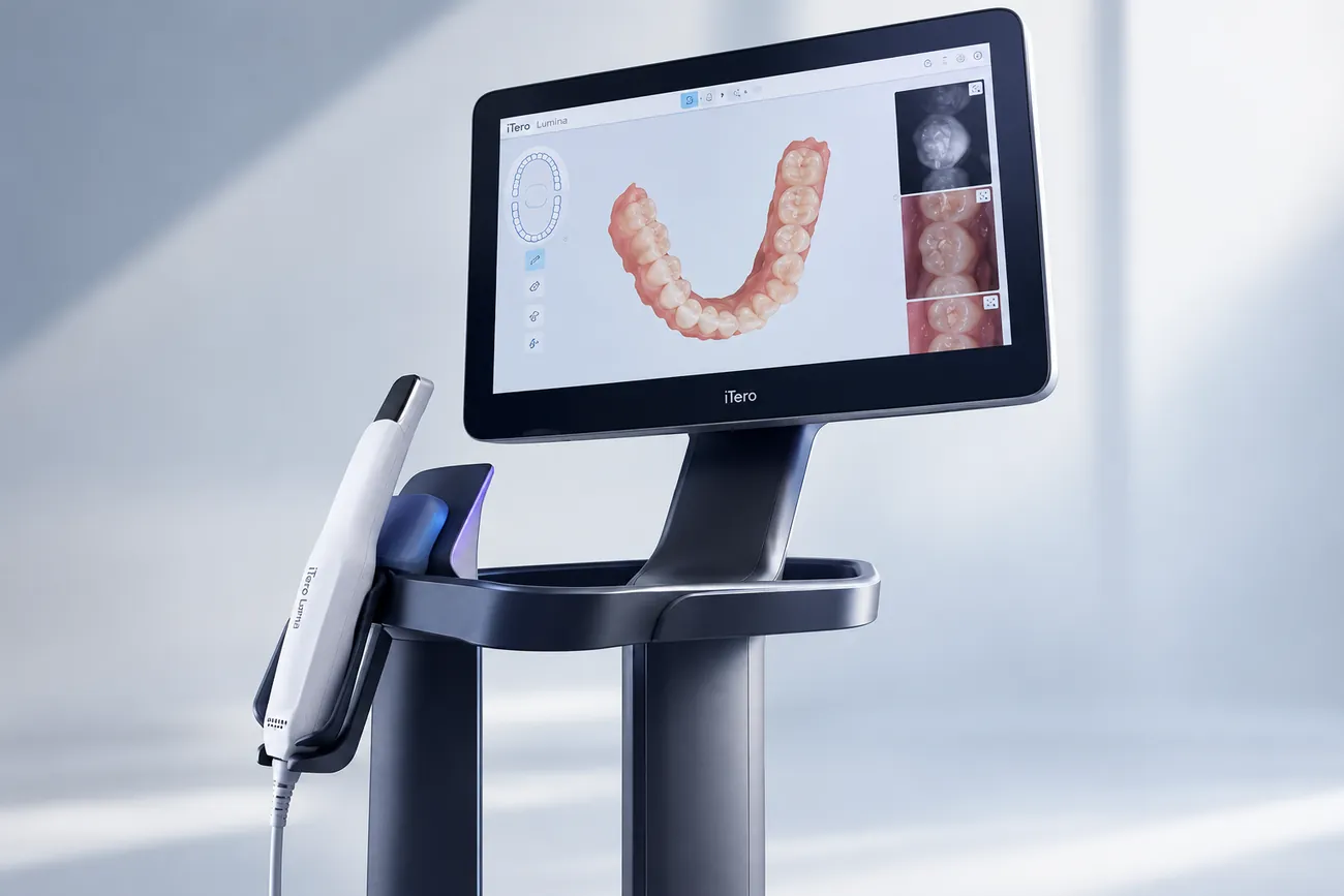 Scanner intraoral iTero Lumina usado pelo Dr. Mário em Cascavel